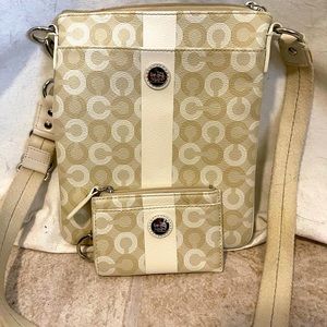 Coach crossbody with small keychain wallet
